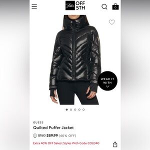 Guess Quilted Puffer Jacket NEW w/o Tags.